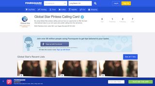 Global Star Pinless Calling Card on Foursquare
