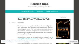 Dear STAR Test, We Need to Talk – Pernille Ripp