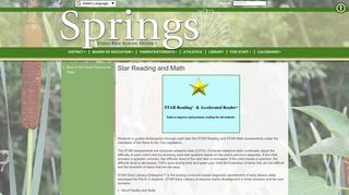 Springs Union Free School District Parents/Students | STAR Reading ...