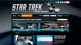 Star Trek: The Official Starships Collection Online Archive.