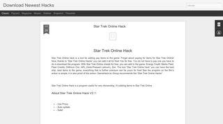 Star Trek Online Hack | Download Newest Hacks