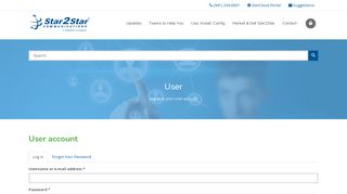 User account | Star2Star Communications Knowledge Base