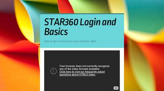 STAR360 Login and Basics - Smore