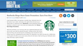 Starbucks Bingo Stars Game Promotion: Earn Free Stars