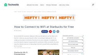 How to Connect to WiFi at Starbucks for Free | Techwalla.com