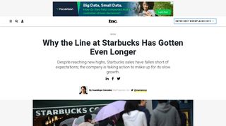Why the Line at Starbucks Has Gotten Even Longer | Inc.com