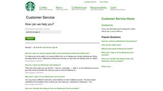 wont let me sign in - Answers | Starbucks Coffee Company