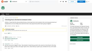 Checking Hours Worked & Schedule Online : starbucks - Reddit