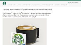 Starbucks Rewards™ Visa® Prepaid Card Benefits | Starbucks Coffee ...