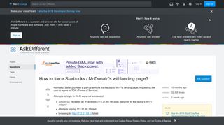 network - How to force Starbucks / McDonald's wifi landing page ...
