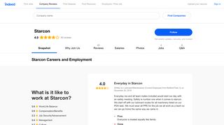 Starcon Careers and Employment | Indeed.com