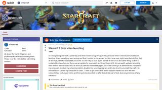 Starcraft 2 Error when launching : starcraft - Reddit
