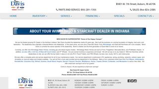 Winnebago & Starcraft RV, 5th Wheel & Travel Trailer Dealer in Indiana