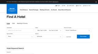 Search and Find Hotels l Hotels by Marriott - Marriott Rewards