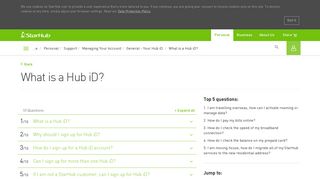 Account Management - Hub iD | StarHub Support