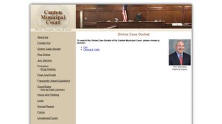 Online Case Docket - Canton Municipal Court
