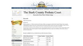 Records | Stark County Government