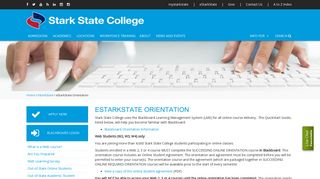 eStarkState Orientation | Stark State College - North Canton, Ohio