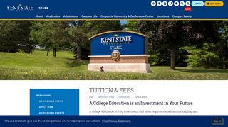 Tuition & Fees | Kent State Stark | Kent State University