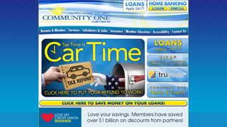 Community One Credit Union: Homepage