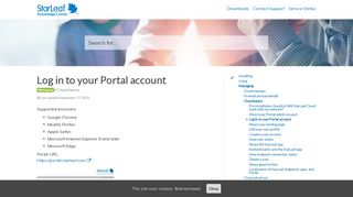Log in to your Portal account – StarLeaf Knowledge Center