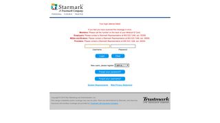 Starmark - Login - Trustmark Companies