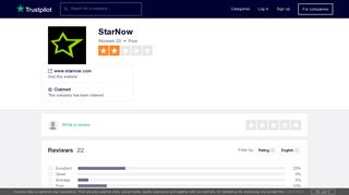 StarNow Reviews | Read Customer Service Reviews of www ...