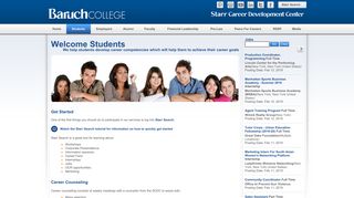 Baruch College - Starr Career Development Center