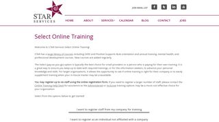 STAR Services | Online Training Registration
