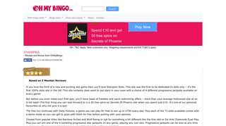 Starspins | 30 free spins on Secets of Phoenix slot | Join Now