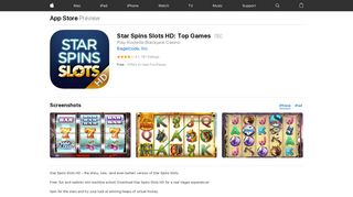 Star Spins Slots HD: Top Games on the App Store - iTunes - Apple