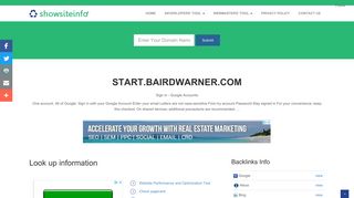 start.bairdwarner.com - Sign in - Google Accounts