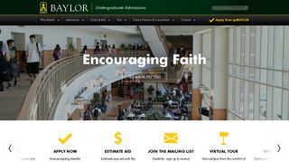 Undergraduate Admissions | Baylor University