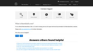 What is Startekinfo.com? - Mercedes-Benz - Service