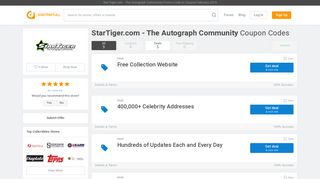 StarTiger.com - The Autograph Community Coupons January 2019 ...