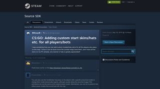 CS:GO: Adding custom start skins/hats etc. for all players/bots ...