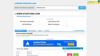 startuma.com at WI. Online Enrollment | StartUMA - Website Informer