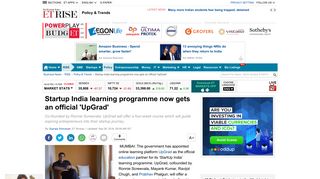 Startup India learning programme now gets an official 'UpGrad' - The ...