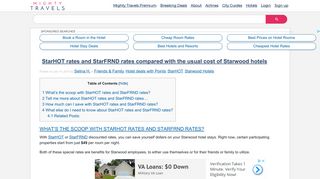We compare StarHOT rates and StarFRND rates - MightyTravels