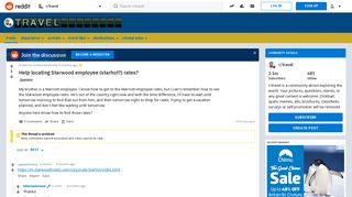 Help locating Starwood employee (starhot?) rates? : travel - Reddit