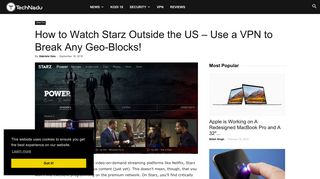 How to Watch Starz Outside the US - Break Geo-Blocks The Easy Way
