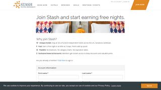 Join Now - Stash Hotel Rewards