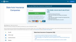 State Auto Insurance Companies (State Auto Insurance): Login ... - Doxo