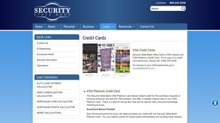 Credit Cards | Security State Bank