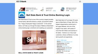 Bell State Bank & Trust Online Banking Login - CC Bank