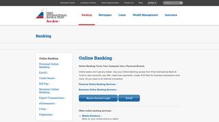 Online Banking | First International Bank & Trust