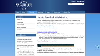 Mobile Banking - Security State Bank