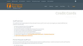 Credit Cards › Tennessee State Bank