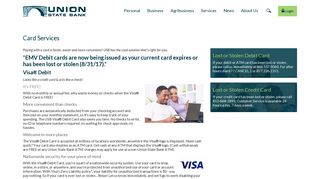 Debit & Credit Cards - Union State Bank