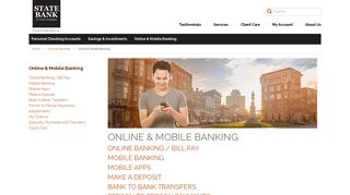 Online Banking and Mobile Banking At State Bank & Trust